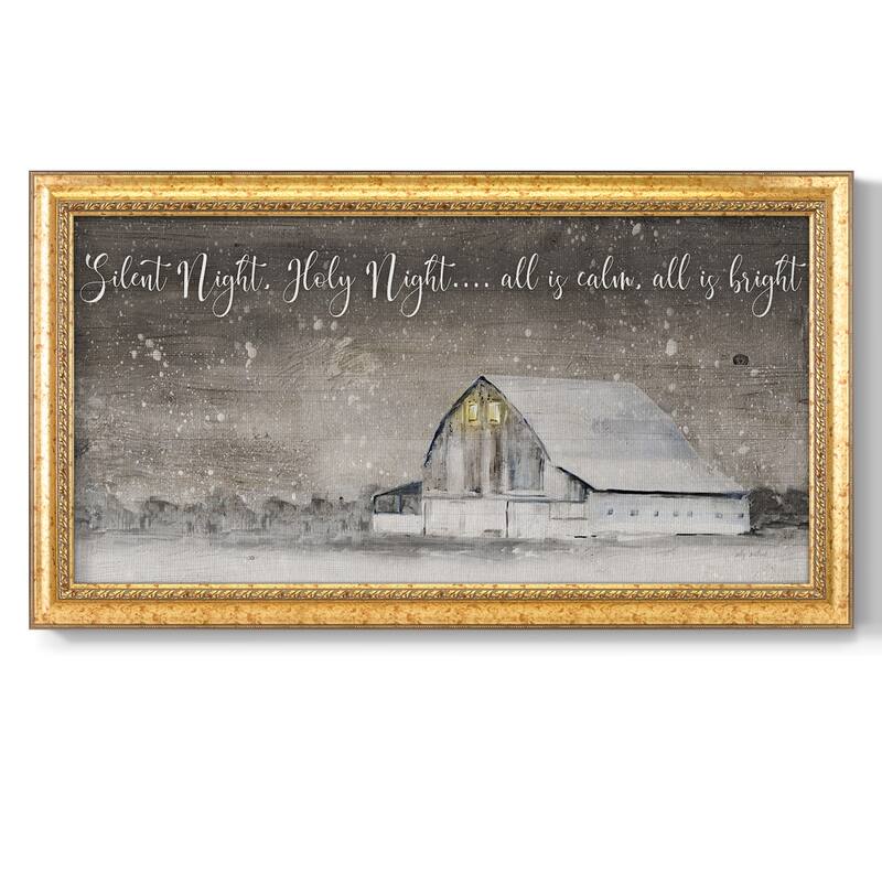 Silent Night Premium Framed Canvas- Ready to Hang