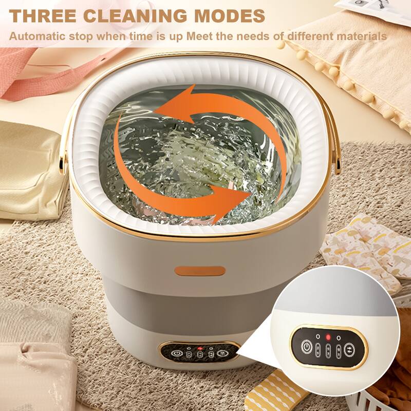 13L Mini Portable Washing Machine and Dryer for RV Travel Hotel Laundry - N/A