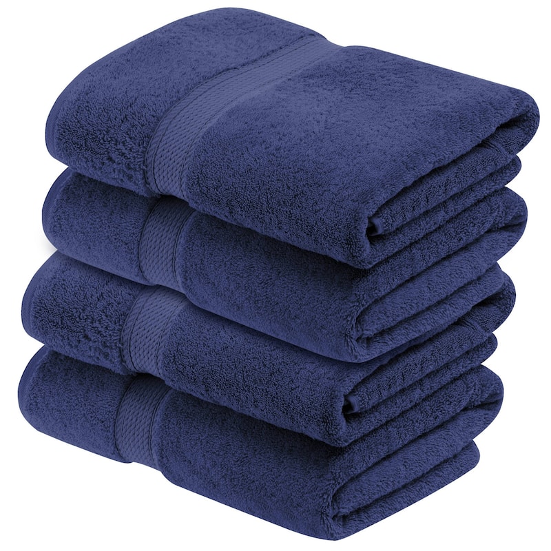 Superior Egyptian Cotton Pile Heavyweight Bath Towel Set of 4