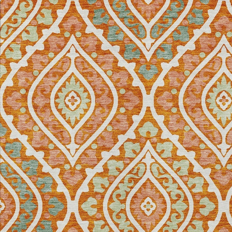HomeRoots Floral Transitional Rectangle Outdoor Rug