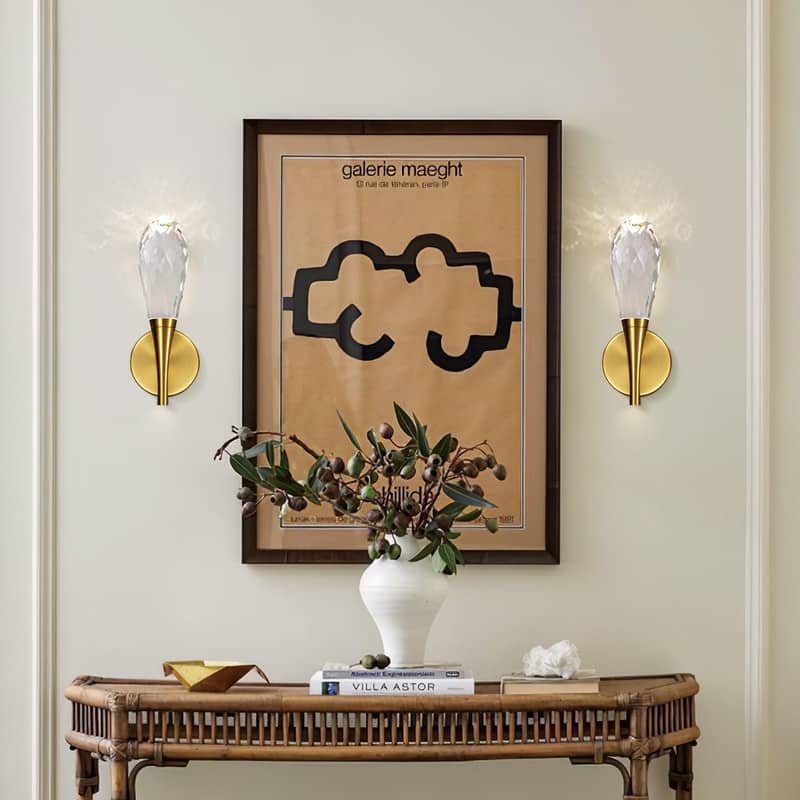 KAYLA 12 in. 1-Light Modern Gold LED Wall Sconce