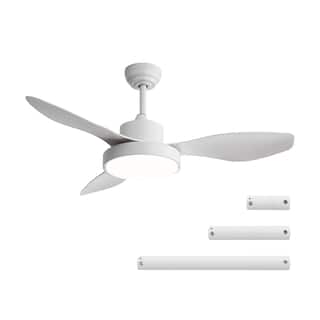 47 Inch Ceiling Fan with 22W LED Light and Remote Control 6 Speeds Reversible DC Motor