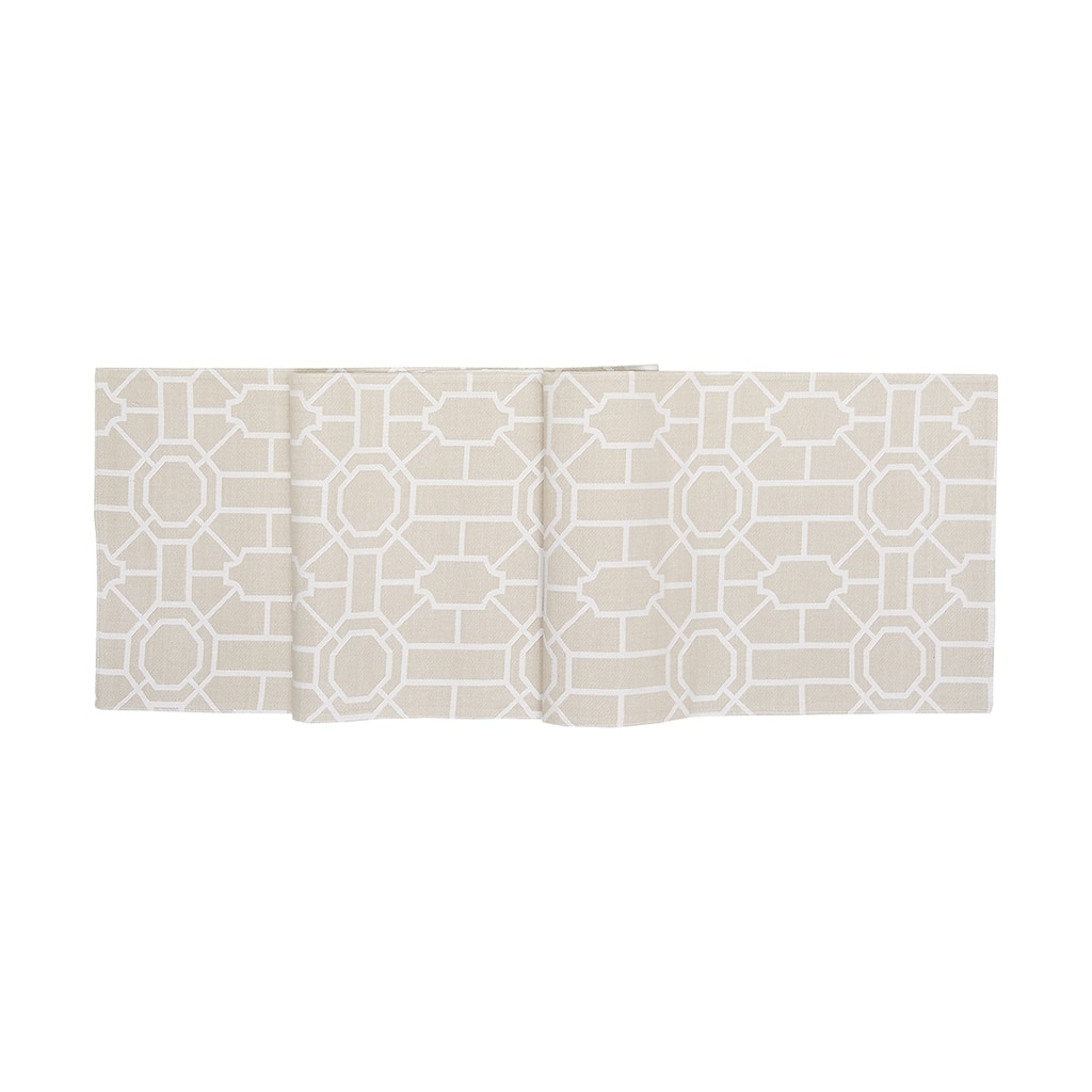 Trellis Woven Table Runner - 13" x 72"