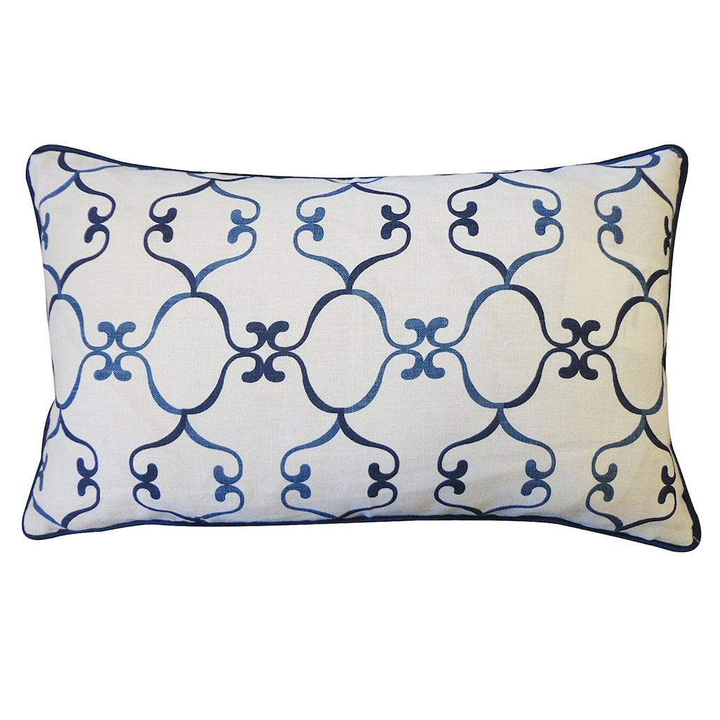 Jiti Indoor Gaudi Geometric Patterned Cotton Accent Rectangle Lumbar Pillows Cushion for Sofa Chair 12 x 20