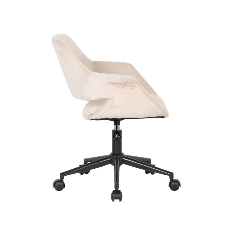 Porthos Home Rylee Swivel Office Chair, Velvet, Adjustable Height