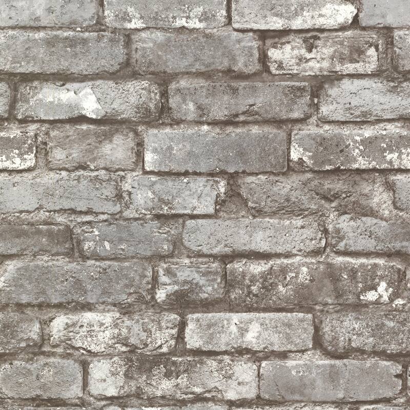 Krishna, Brickwork Rust Exposed Brick, 33' L X 20.5" W, Wallpaper Roll