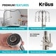 preview thumbnail 21 of 36, Kraus Bolden 2-Function 1-Handle Commercial Pulldown Kitchen Faucet
