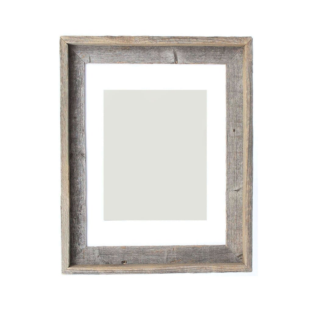 HomeRoots 16" X 20" Rustic Reclaimed Wood Picture Frame