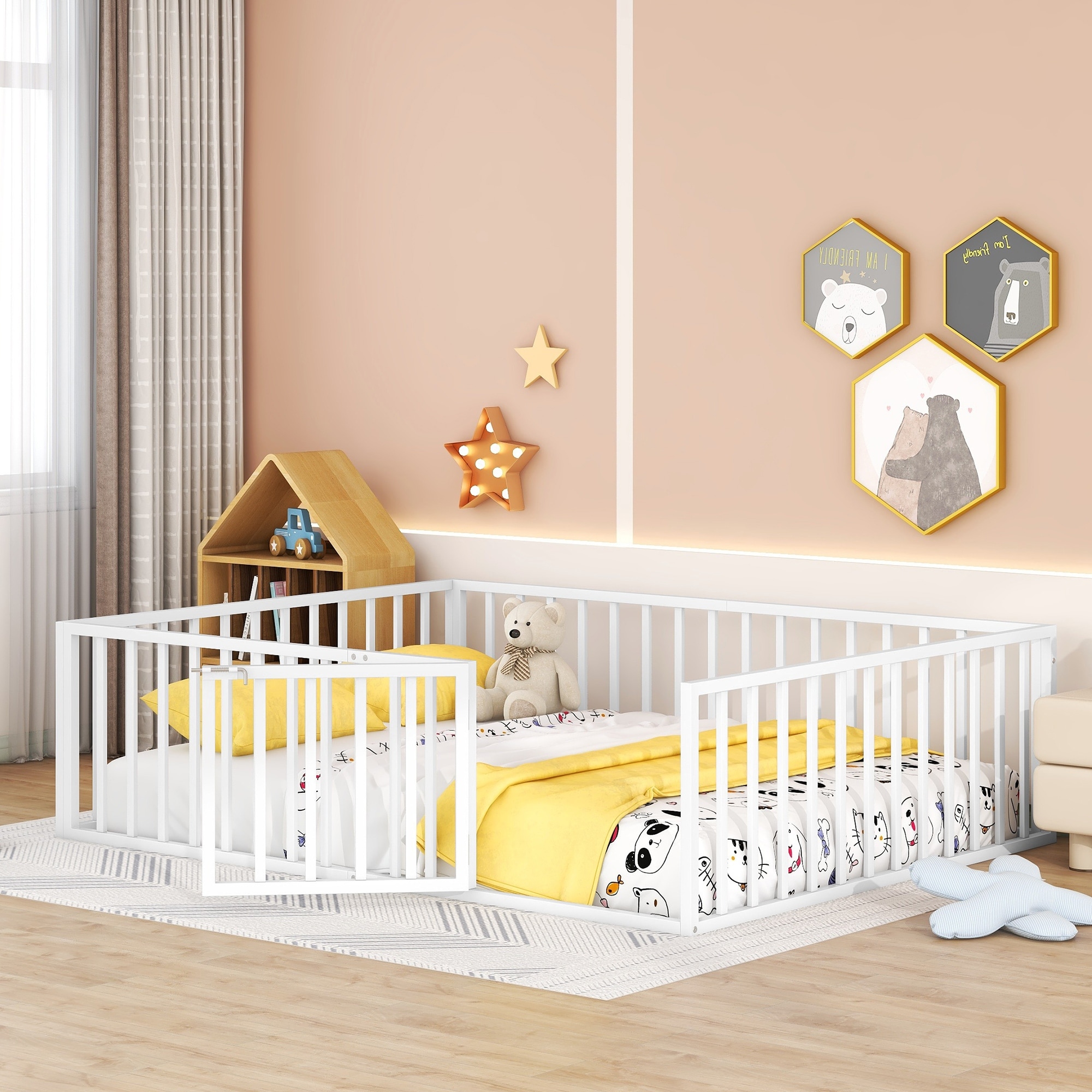 Metal bed shop frame bumpers