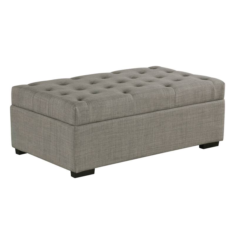 Roomfitters 49.6" Folding Ottoman Sleeper Sofa with Memory Foam Mattress and Tufted Design