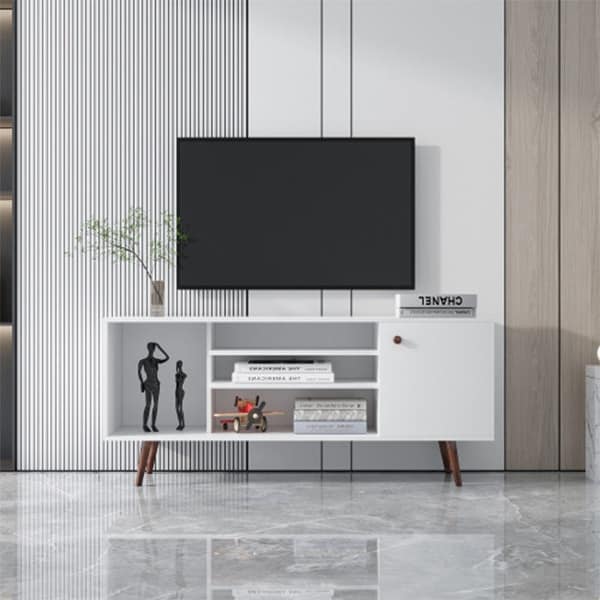 Mid century modern tv deals stand 55 inch