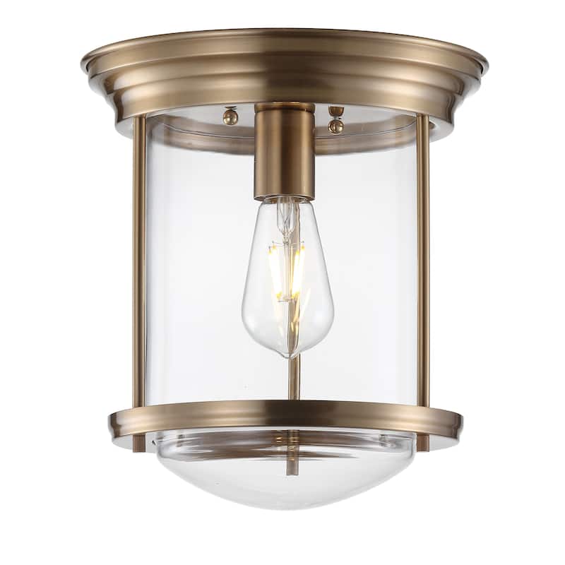 Orbe 10.25" Metal/Glass LED Flush Mount, by JONATHAN Y