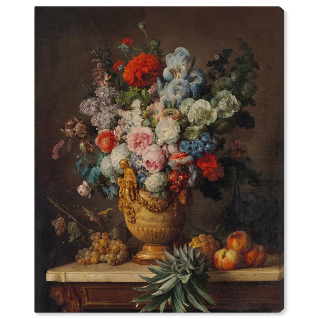 Vallayer 1789 Vase Canvas by Art Remedy, Gallery Wrapped