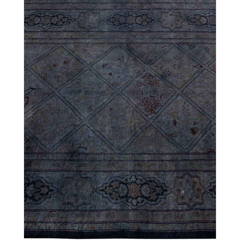 Fine Vibrance, One-of-a-Kind Hand-Knotted Runner Rug - Brown, 3' 1" x 7' 10" - 3' 1" x 7' 10"