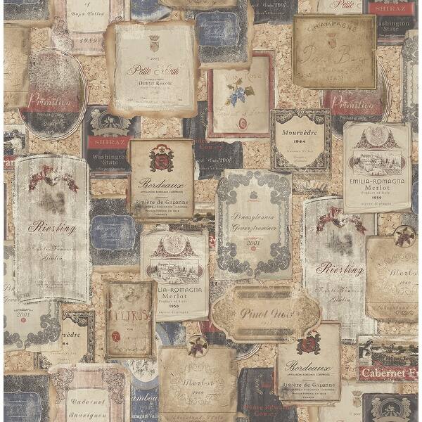 wine label wallpaper