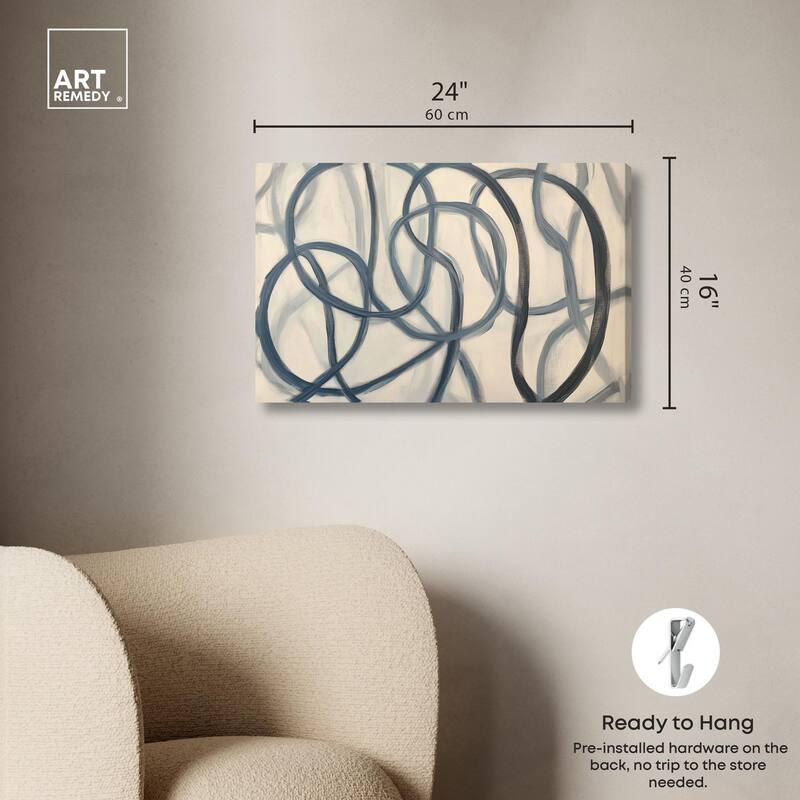 Eternal Loop I Canvas by Art Remedy, Gallery Wrapped