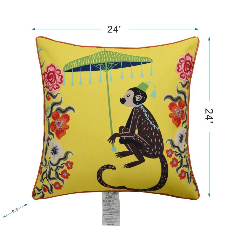 StyleCraft Maharaja Monkey Right Side Throw Pillow
