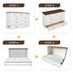 preview thumbnail 4 of 8, Solid Pine Murphy Bed Chest with Charging Station and Large Storage Drawer