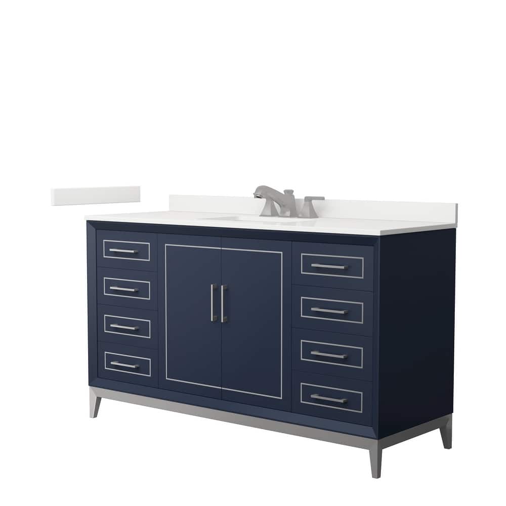 Marlena 60-inch Single Vanity, Quartz Top
