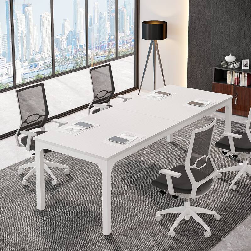 6.5FT Rectangle Conference Meeting Seminar Business Table - White
