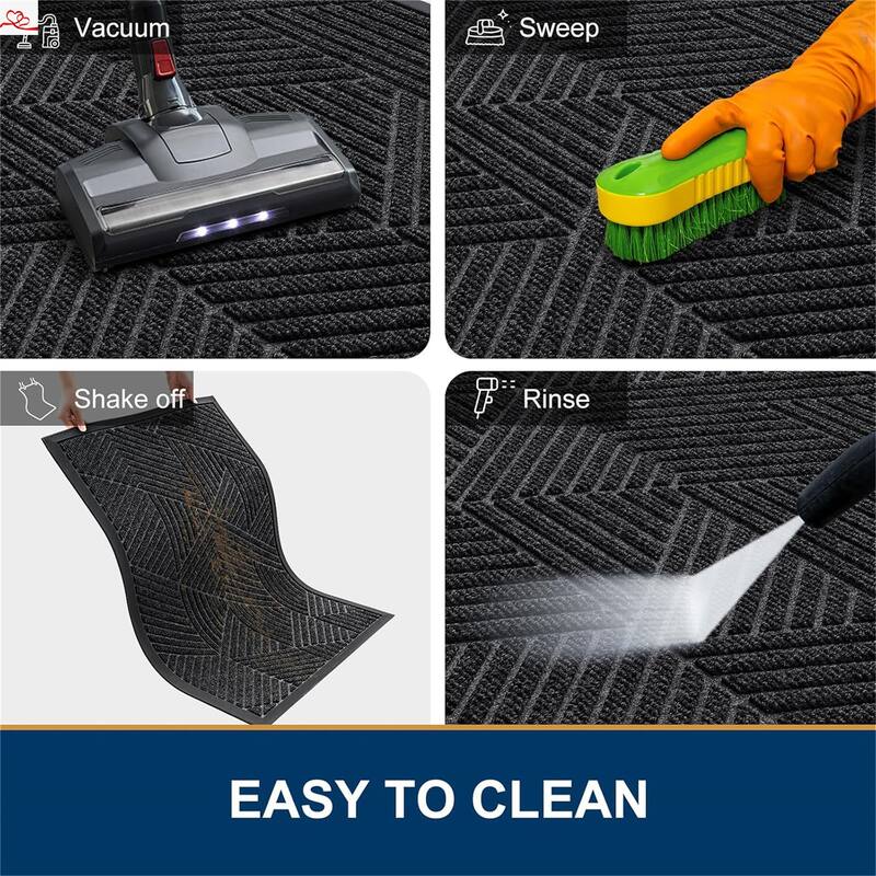 2 pack Welcome Floor Mats for Indoor Outdoor Entry