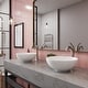 preview thumbnail 12 of 32, Kraus 3-in-1 Set White Round Ceramic Vessel Sink Arlo Faucet w/ Drain