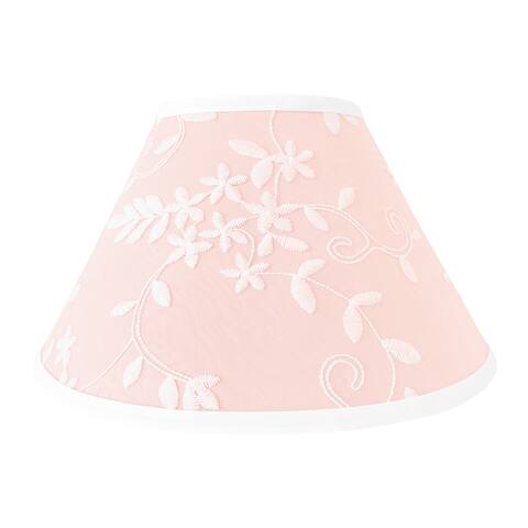 Pink Floral Vintage Lace Lamp Shade - Solid Light Blush Luxurious Elegant Princess Boho Shabby Chic Luxury Glam Flower
