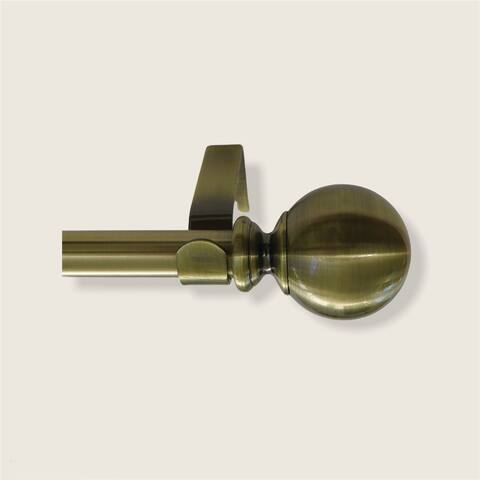 Graber Gold Brass single Curtain Rod 48 -84 Inch Adjustable