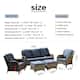 Ovios Rattan Wicker 5-piece Patio Furniture Set