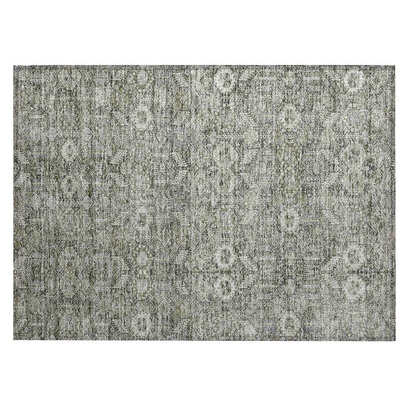 Machine Washable Indoor/ Outdoor Traditional Boho Chantille Rug