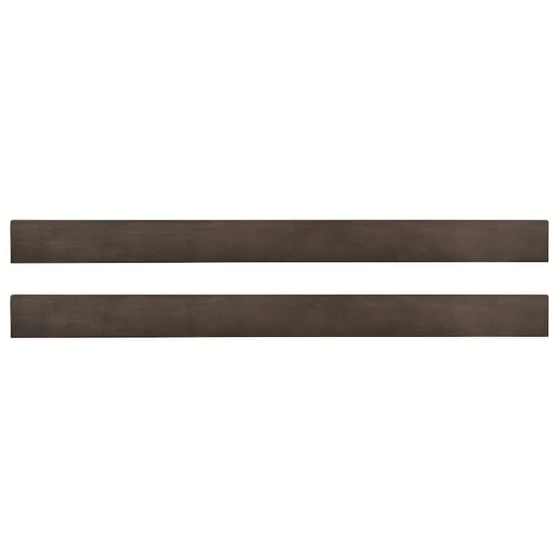 Taylor 76" Wide Farmhouse Full Size Bed Rails, River Rock Brown