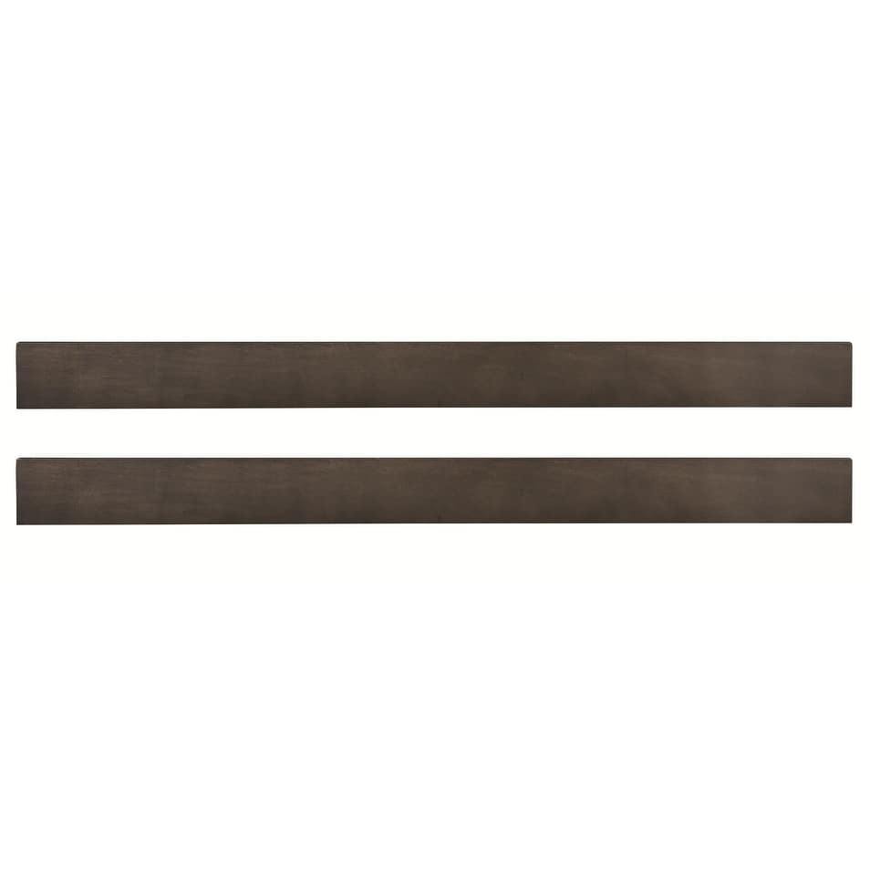 Taylor 76" Wide Farmhouse Full Size Bed Rails, River Rock Brown