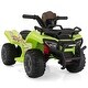 preview thumbnail 6 of 14, 6V Kids Ride-On ATV Quad, Electric 4-Wheeler Car with Music, Horn, USB, and MP3 for Toddlers Ages 18-48 Months Green