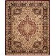 preview thumbnail 2 of 4, SAFAVIEH Lavar Kerman Bogdana Traditional Oriental Cotton Rug 10' x 14' - Cream/Navy - Rectangle