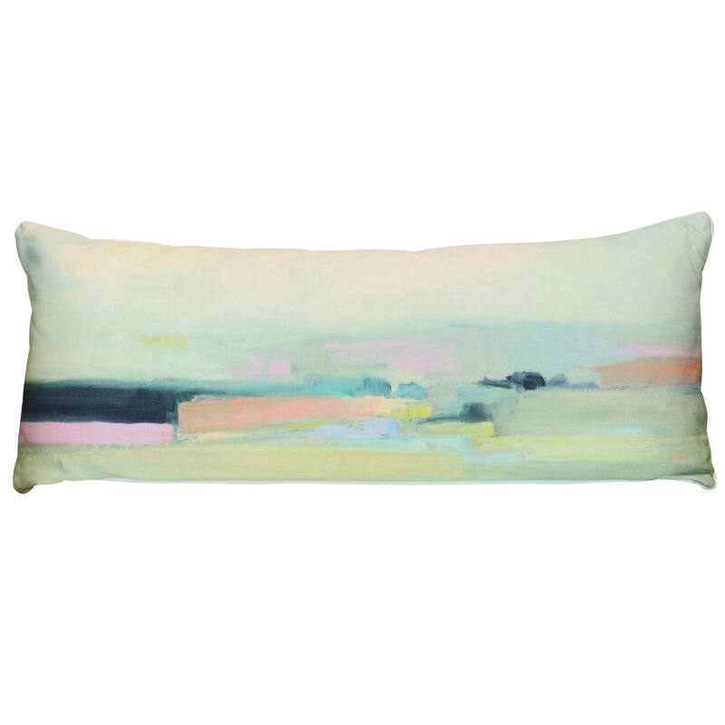StyleCraft Tamara Day for StyleCraft Morning Meadow Landscape Pillow - Multicolor - 36" x 14"