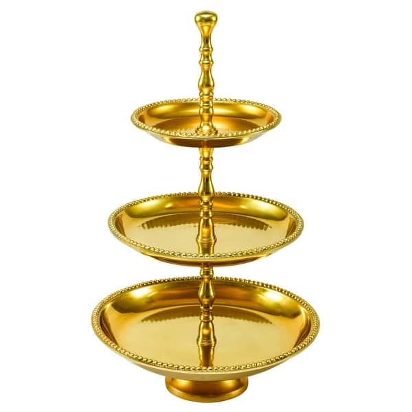 Three Tier 22inch Beaded Aluminum Stand Bed Bath & Beyond 8334773