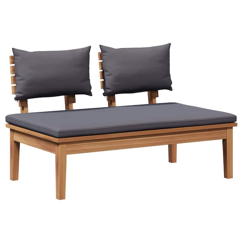 vidaXL Garden Bench Set with Cushion 3/4/5 pcs - 23.6" x 23.6" x 11.8