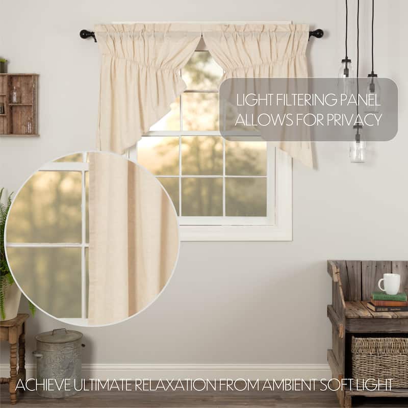 Simple Life Flax Prairie Swag Set - Prairie Swag 36x36x18 - Prairie Swag 36x36x18