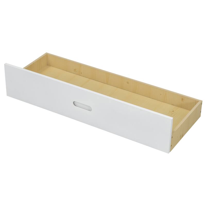 Wooden Full Size Platform Bed with Storage Headboard Shelves and 2 Drawers