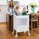 preview thumbnail 1 of 5, Guidecraft Contemporary Kitchen Helper Double White
