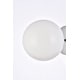 preview thumbnail 12 of 26, Miko Six inch Dual Flush Mount and Bath Sconce with Frosted Glass