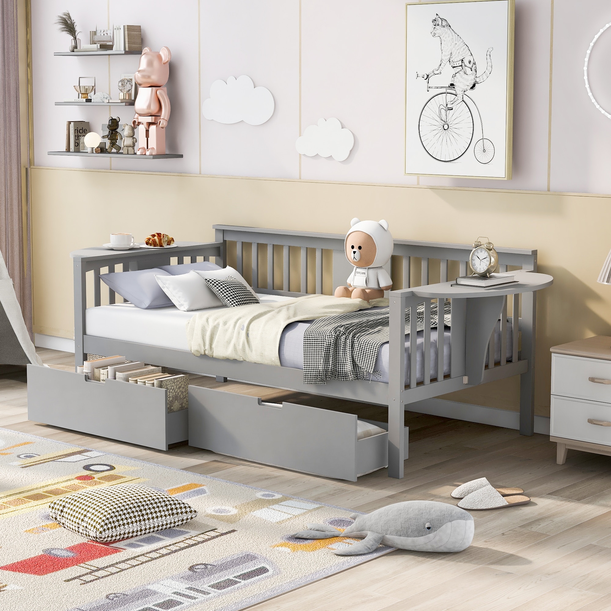 Girls daybed with outlet storage