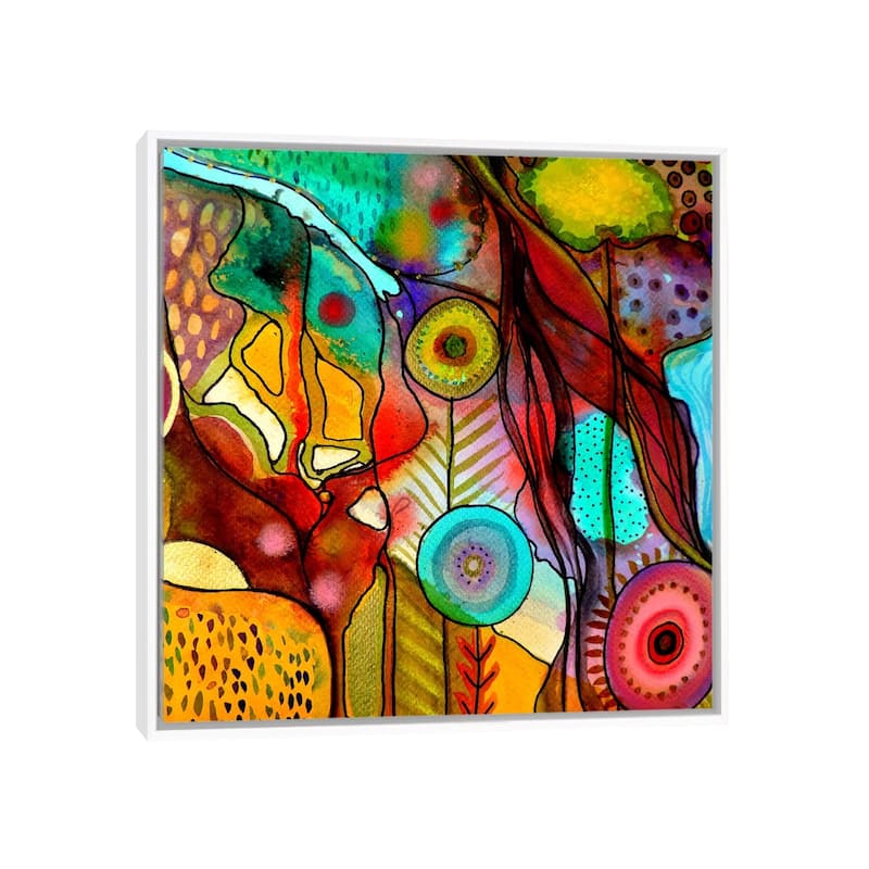 iCanvas "Terre d'Accueil" by Sylvie Demers Framed Canvas Print - White - 26x26