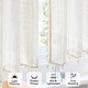 preview thumbnail 2 of 5, Faux Linen Blended Kitchen Cafe Curtains Light Filtering Tier Curtains