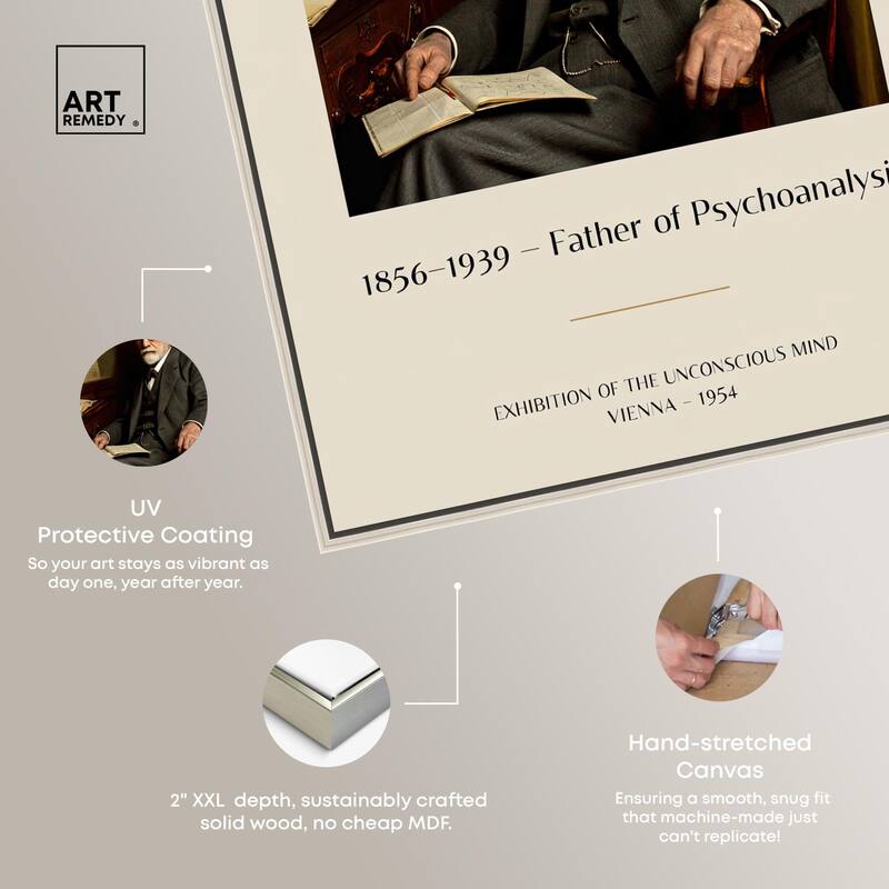 Father of Psychoanalysis Art Canvas by Art Remedy