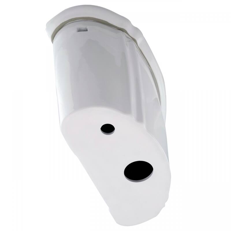 High Tank Toilet Part - White Ceramic Tank and Mounting Hardware Renovators Supply