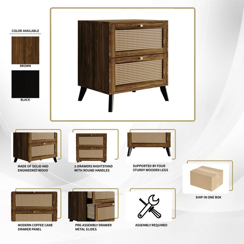 CraftPorch Mid-Century Modern Nightstand