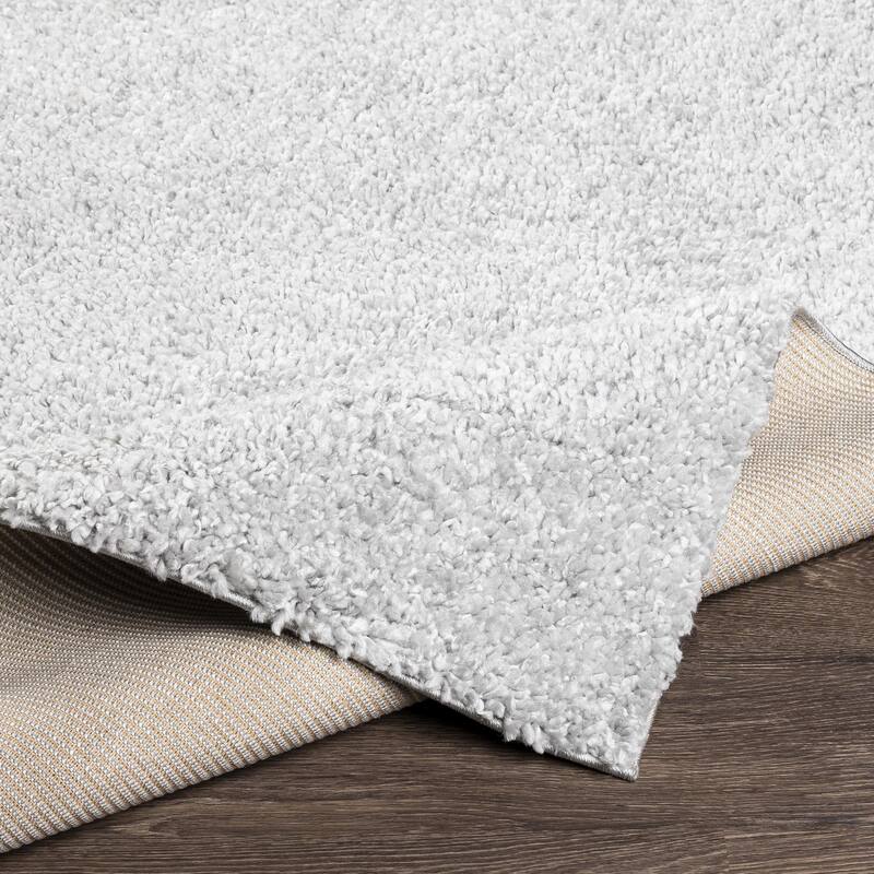 Livabliss Deluxe Shag Minimalist Medallion Area Rug