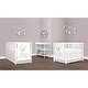 preview thumbnail 6 of 6, Dream On Me Moon Bear Reaching for The Stars 4-in-1 Modern Island Crib with Rounded Spindles - White