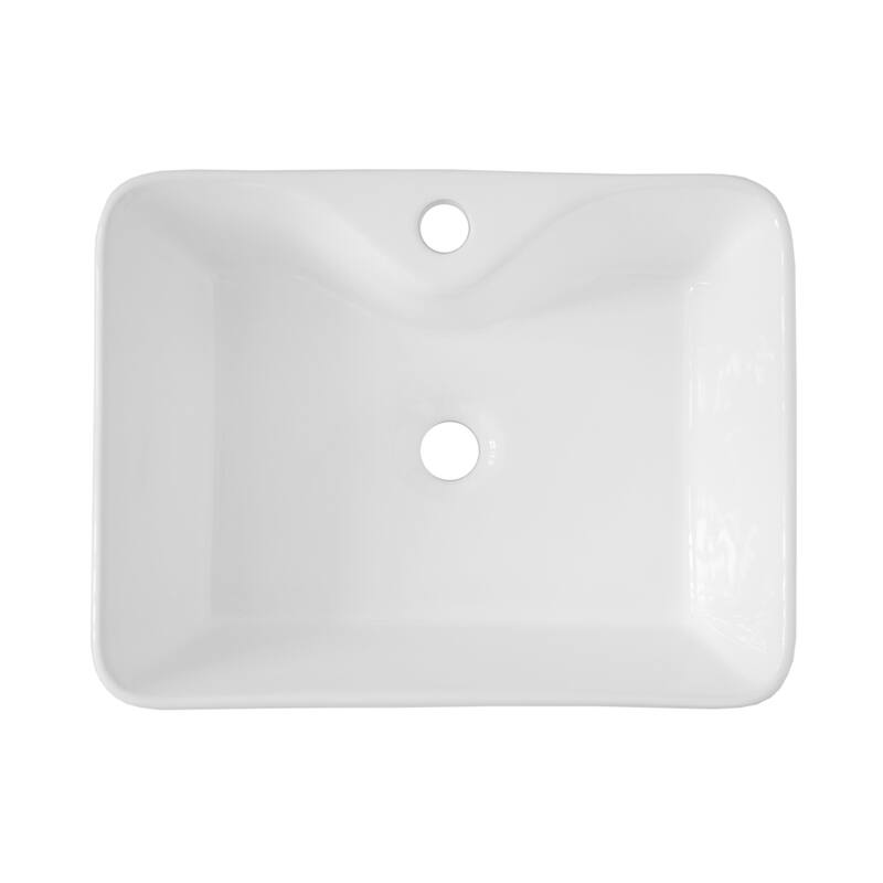 Ceramic Rectangular Sink for Bathroom